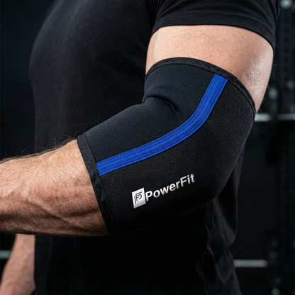 PowerFit™ | Premium Steznici za Laktove - Powerlifting Slivovi 7mm