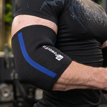 PowerFit™ | Premium Steznici za Laktove - Powerlifting Slivovi 7mm